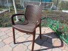 Стул с подлокотниками уличный Невада цвет коричневый