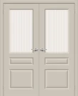 Двойная межкомнатная дверь BRAVO Скинни-15.1 Creamy Magic Moru
