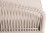 "Канны" правый модуль плетеный из роупа, основание дуб, роуп бежевый круглый, ткань бежевая 052