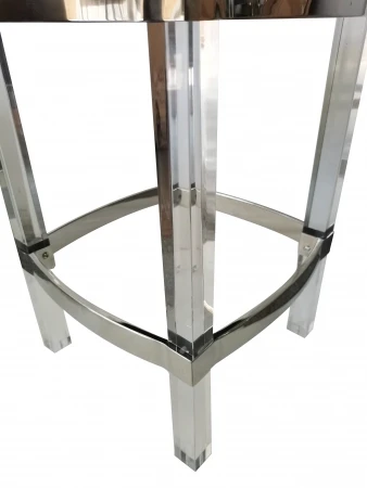 Табурет барный Найс MH-1974S.1, 40х40х61 см, белый/хром