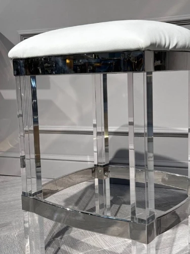 Табурет барный Найс MH-1974S.1, 40х40х61 см, белый/хром