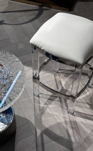 Табурет барный Найс MH-1974S.1, 40х40х61 см, белый/хром