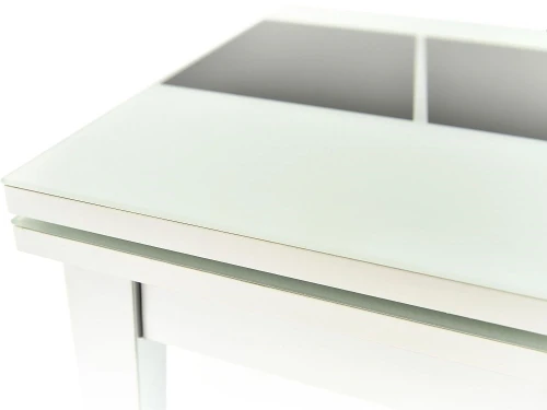 Обеденная группа (Стол Шанхай Каре и 4 стула Шато), цвет белый