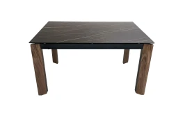 Стол обеденный раскладной Палермо MC-1863DT, 140(200)х90х76 см, черный мрамор