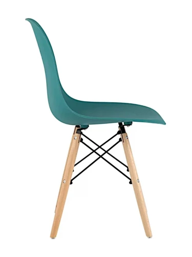 GH801/DC111 Стул пластиковый, АКВАМАРИН#60166, каркас бук