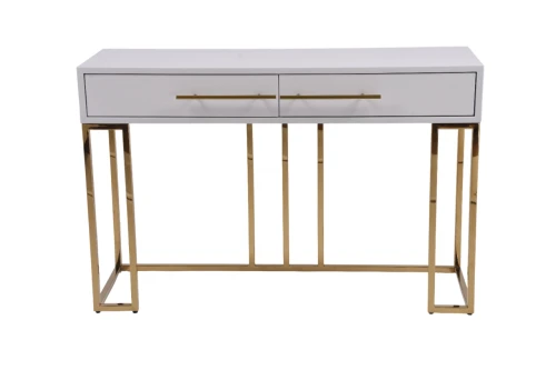 Стол-консоль Альма МС9005-120W, 120х40х78 см, белый глянцевый