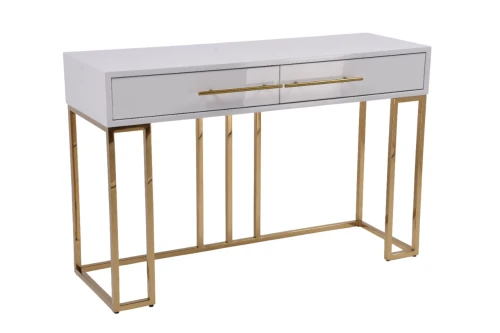 Стол-консоль Альма МС9005-120W, 120х40х78 см, белый глянцевый