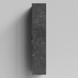 Пенал Марко 30 подвесной, дверь, ручки Хром, Мрамор Графит софт тач ПВХ 4044-3, правый