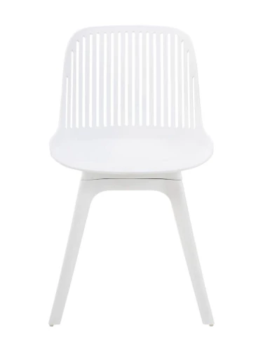 DC271 Стул пластиковый, БЕЛЫЙ, ноги белые