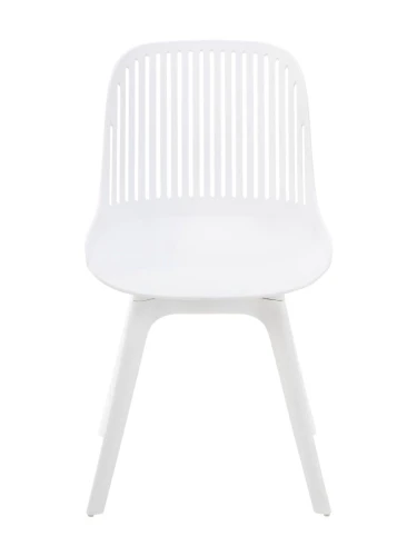 DC271 Стул пластиковый, БЕЛЫЙ, ноги белые