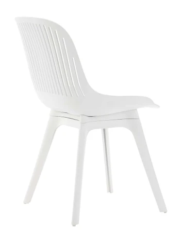 DC271 Стул пластиковый, БЕЛЫЙ, ноги белые