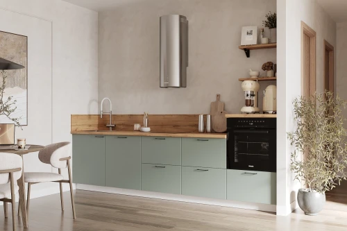 Готовая кухня КГ 3000 Эмаль, Олива  Арника РМ в.3