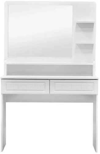 Стол с двумя ящиками и надстройкой Монако МН-18 + МН-18А белое дерево