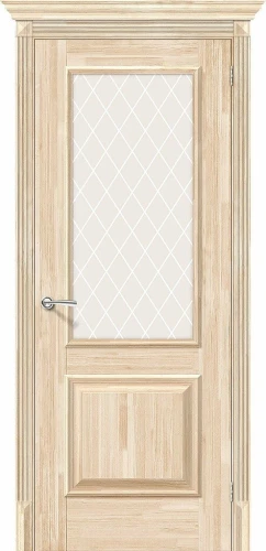 Межкомнатная дверь массив Классико-13 Без отделки White Сrystal
