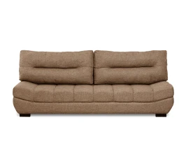Диван еврокнижка Орион, рогожка коричневая,144