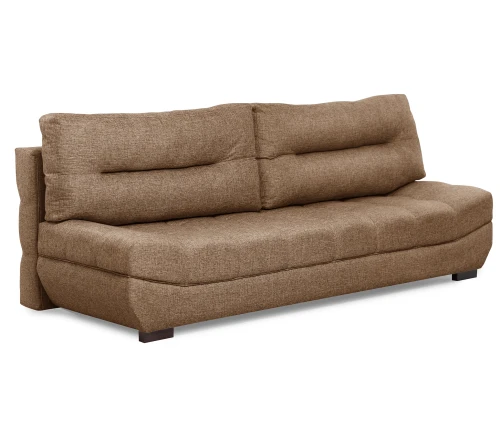 Диван еврокнижка Орион, рогожка коричневая,144