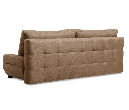 Диван еврокнижка Орион, рогожка коричневая,144