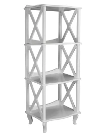 Этажерка-стеллаж Джульетта-3 молочный дуб