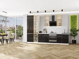 Кухонный гарнитур Фьюжн-08 Anthracite-Белый