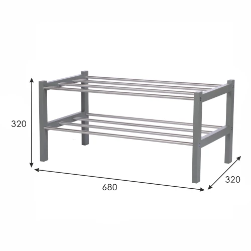 Обувница Атлас серый