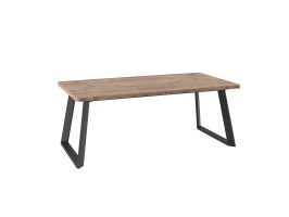 Стол Гранд 200, Дуб Веллингтон, Черный