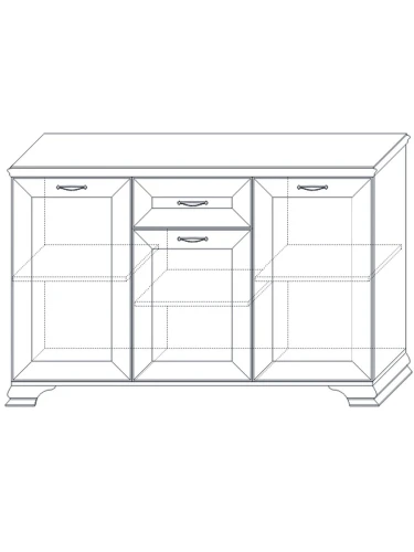 Комод Сиена 140, бежевый