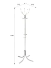 Вешалка напольная М 10 металлик