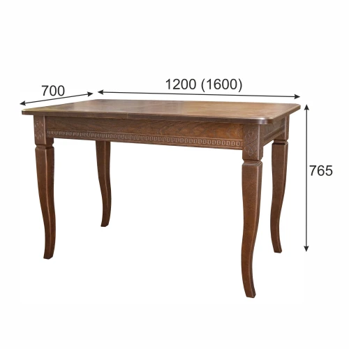 Стол обеденный Фидея 3 орех 120/160*70