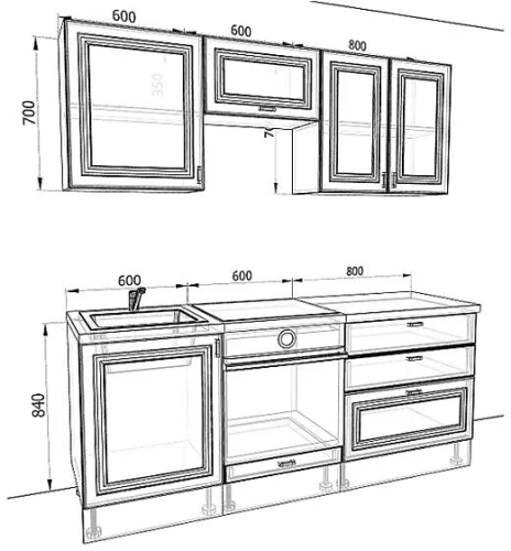 Кухня Ева Комплектация 3