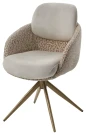 Стул ГРЕЙС (GRACE) 360 град., цвет ЛАТТЕ PENA-110 / HUNTER-120, ткань / ШАМПАНЬ каркас, ®DISAUR