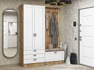 Готовая прихожая Стиль-03 Super White/Дуб Вотан