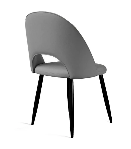 Стул DikLine 283 поворотный C56 серый, ножки черные