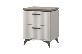 VINATI, Тумба прикроватная 2S. Цвет ПЕРСИДСКИЙ ЖЕМЧУГ/ АМАРОК