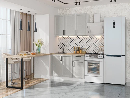 Модульный кухонный гарнитур Сканди-05 Grey Silkwood