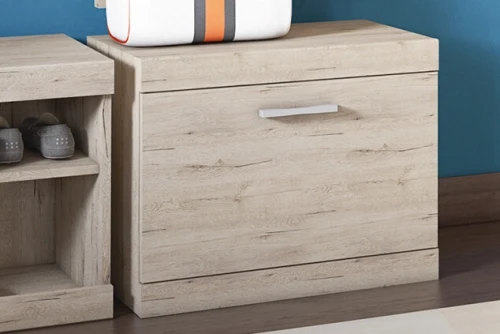 Тумба для обуви 1D, OSKAR , цвет дуб Санремо