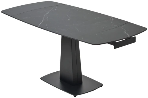 Стол BALDE 140 MATT BLACK MARBLE SOLID CERAMIC / BLACK, ®DISAUR