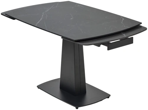 Стол BALDE 140 MATT BLACK MARBLE SOLID CERAMIC / BLACK, ®DISAUR