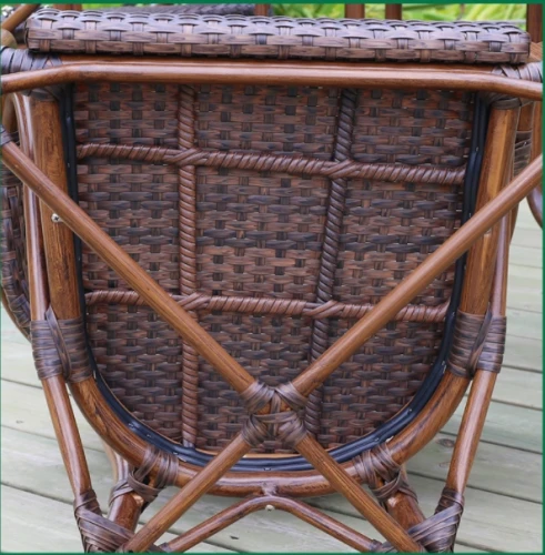 Обеденная группа Стол алюминиевый прямоугольный 80*120 БАМБУК «BAMBOO» арт.2010 + 6 Кресел  БАМБУК-2 «BAMBOO-2» арт.2028