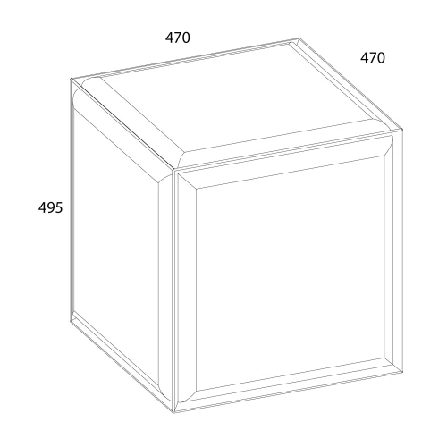 МЯГКАЯ МЕБЕЛЬ, Пуф GRAFIT. Цвет RICCI 01