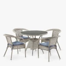 Комплект плетеной мебели Лион-1C T220CT/Y32-W85 Latte 4Pcs (4+1) Комплект плетеной мебели Лион-1C T220CT/Y32-W85 Latte 4Pcs (4+1)