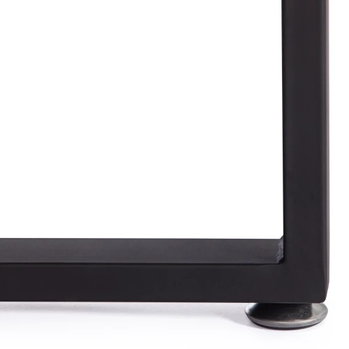 Комплект (стол, 4 стула) QUADRON (mod. PT14) Стол: МДФ/металл, стул: металл/велюр, 100х100х73 см, 69х56х71 см, Blue (синий/бирюзовый) HLR62/черн.