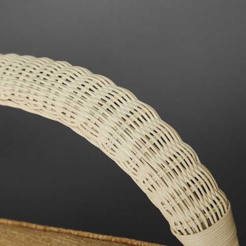 Комплект террасный ANDREA (стол кофейный со стеклом + 2 кресла + подушки) ротанг, 64х67х92см / D60х55, TCH White (белый)