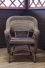 Кресло из искусственного ротанга МЭДИСОН «MEDISON» арт.М00130 brown с подушками на сидение Кресло из искусственного ротанга МЭДИСОН «MEDISON» арт.М00130 brown с подушками на сидение