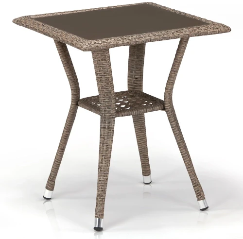 Плетеный стол T25-W56-50x50 Light brown