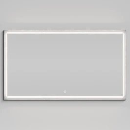 Зеркало Лайт 140, Мрамор Серый софт тач ПВХ 4044-1