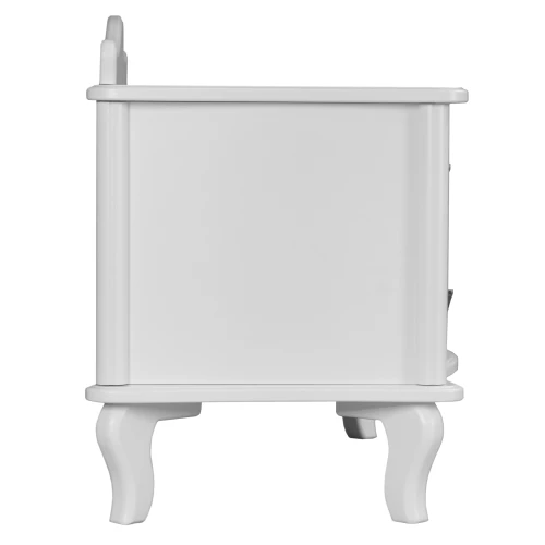 Тумбочка Джульетта широкая 2 ящика молочный дуб Л