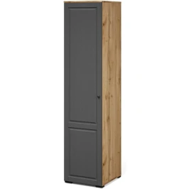 Шкаф «Лацио Сканди» 1д ЛВ, Вотан/Сканди графит