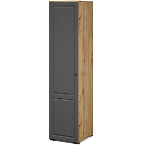 Шкаф «Лацио Сканди» 1д ЛВ, Вотан/Сканди графит