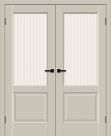 Двойная межкомнатная дверь BRAVO Неоклассик-33 Cream Silk Magic Moru