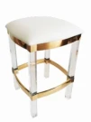 Табурет барный Найс MH-1974S.2, 40х40х61 см, белый/золото Табурет барный Найс MH-1974S.2, 40х40х61 см, белый/золото